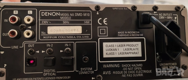 DENON DMD-M10 minidisc, снимка 4 - Ресийвъри, усилватели, смесителни пултове - 52632846