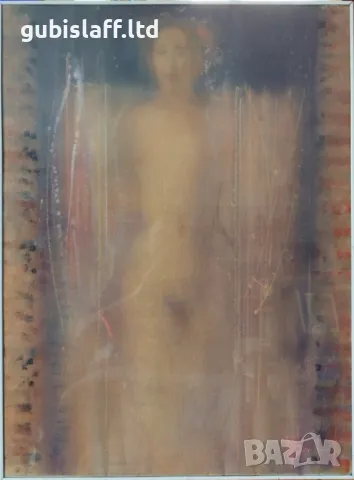 Картина, "Танцьорка", 1997 г., худ. проф. Светозар Бенчев, снимка 1 - Картини - 47820655