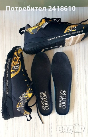 Versace Jeans Couture Mens Size 42 /27 см UK 7.5 US 8.5 ОРИГИНАЛ! Мъжки спортни - обувки !, снимка 8 - Спортно елегантни обувки - 53736668