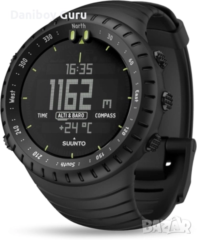 SUUNTO Core All Black Sports Watch, класически часовник за приключения на открито с алтиметър