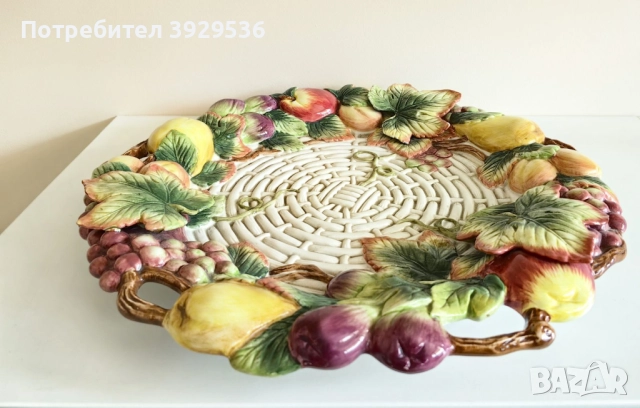 Великолепно плато от колекцията "Country Gourmet" на Fitz and Floyd, снимка 5 - Декорация за дома - 52091702