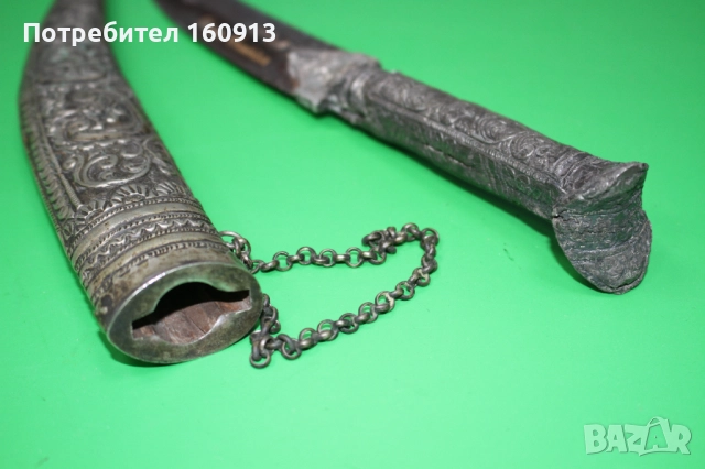 Автентичен Средиземноморски Гръцки сребърен нож кама ятаган .*1, снимка 14 - Антикварни и старинни предмети - 51444912