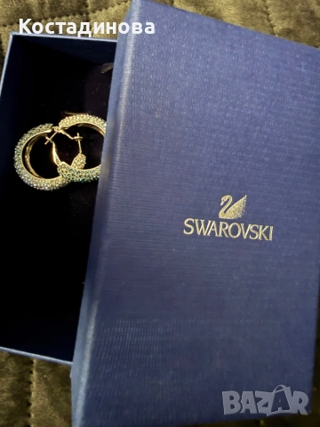 Обеци с кристали Сваровски, снимка 3 - Обеци - 53918425