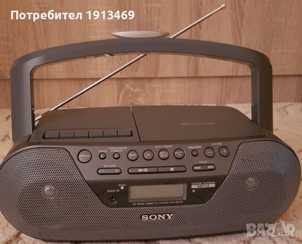 Радио Касетофон и CD player  SONY , снимка 2 - Радиокасетофони, транзистори - 46407628