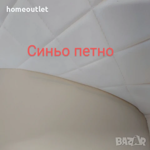 ПРЕОЦЕНЕНИ Трапезни столове от кадифе, к-т от 2бр D042-CLIPOP U-DC-0016CR, снимка 5 - Столове - 50626737