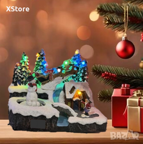 Вълшебна Коледна сцена - нежен чар и празнично вълшебство, снимка 5 - Декорация за дома - 52441024