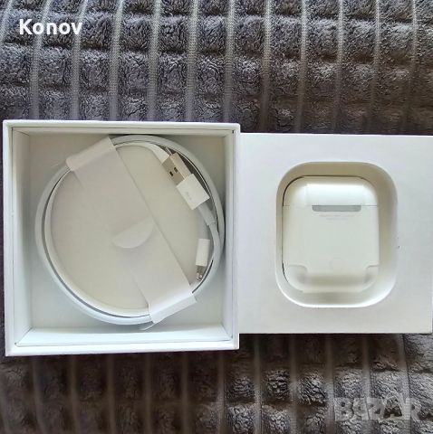 безжични слушалки Apple AirPods 2, Кутия с безжично зареждане, White , снимка 3 - Слушалки, hands-free - 45372305