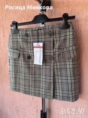 Карирана пола Sinsay - НОВА, снимка 2 - Поли - 53857974