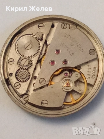 Механизъм с циферблат от стар ръчен часовник 52054, снимка 5 - Мъжки - 52299881