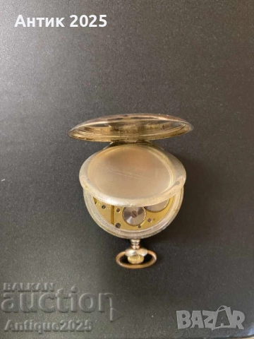 Антикварен джобен часовник с Железен кръст и герба на Прусия, снимка 3 - Антикварни и старинни предмети - 51452986