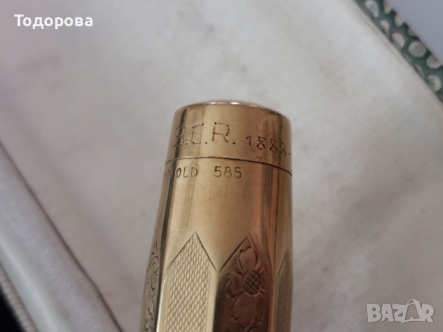 RRR-Златна 14к писалка PARKER(Паркер)солидно злато 14 к , снимка 12 - Други - 52126983