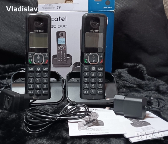 Безжичен DECT телефон Alcatel F860 Duo, снимка 2 - Други - 52432292