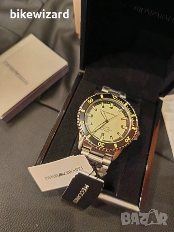 Emporio Armani - Sea Explorer 200m Automatic мъжки автоматичен часовник НОВ, снимка 7 - Мъжки - 53469389