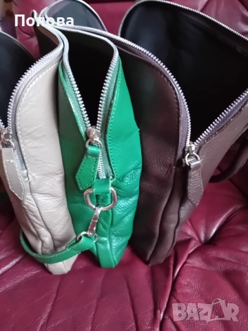 Уникални италиански цветни чанти от естествена кожа , снимка 12 - Чанти - 43928063