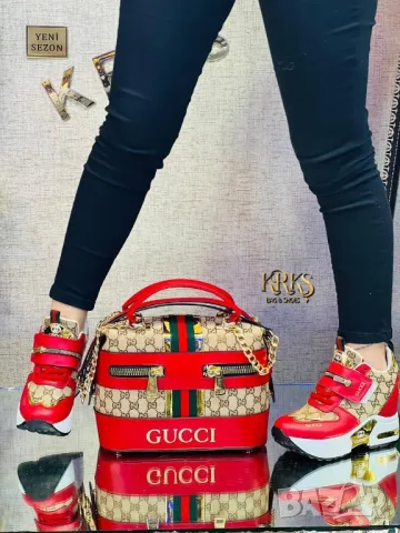 дамски маратонки на платформа gucci , снимка 2 - Маратонки - 49009100