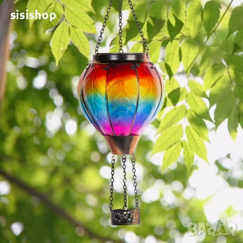 Водоустойчива соларна лампа „Балон“ – автоматично осветление за уютен екстериор 4994, снимка 4 - Други стоки за дома - 54070985