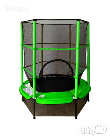 Мини батут с мрежа за безопасност – Компактен и забавен избор за деца, снимка 5 - Други стоки за дома - 53059900