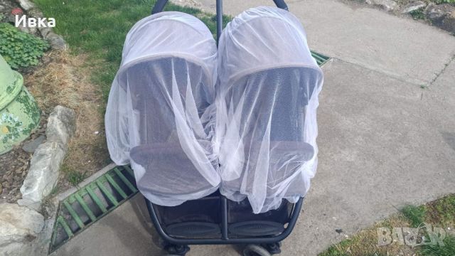 Количка за близнаци BREVI, снимка 1 - Детски колички - 46239129