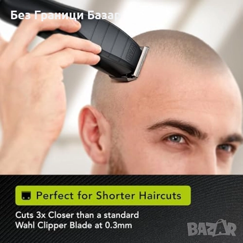 Нова Машинка за подстригване Wahl 0.2мм безжична USB 120 минути работа, снимка 5 - Машинки за подстригване - 52306534