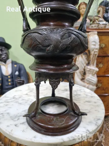 Стара голяма антикварна колекционерска китайска кадилница , снимка 5 - Антикварни и старинни предмети - 49488772
