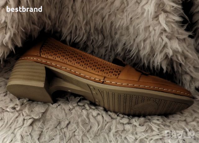 Дамски пролетно - летни обувки на ток ,естествена кожа,с перфорация , код 342/78, снимка 4 - Дамски обувки на ток - 46399061
