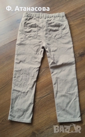 Страхотeн класически панталон, 100% памук, размер 134-140, 9-10г., като нов, снимка 3 - Детски панталони и дънки - 48742646