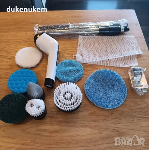 НОВА! Електрическа четка, 8 в 1, телескопична дръжка, снимка 6 - Други стоки за дома - 52812102