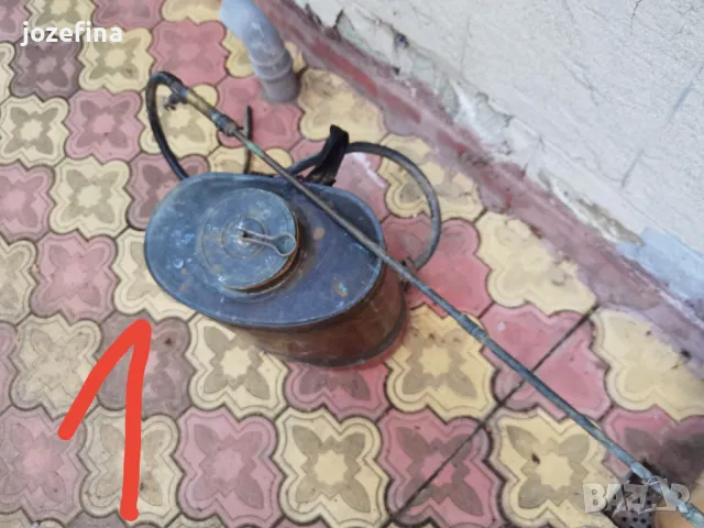 Продавам Антикварна Медна Пръскачка 10 л – 8 кг, 2 бр. на Разположение, снимка 5 - Други стоки за дома - 50368759