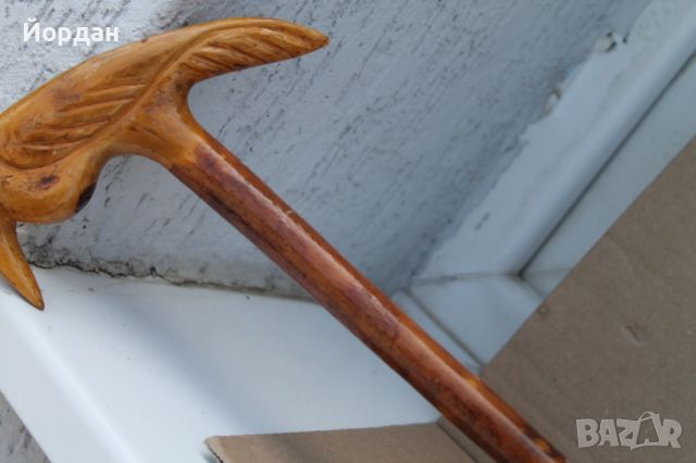 Интересен дървен бастун от дрян, снимка 4 - Антикварни и старинни предмети - 46057059