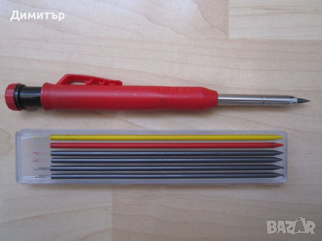 Автоматичен дърводелски молив + 6бр. графити - нови