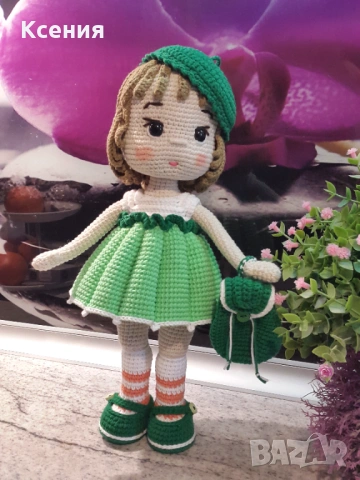 Плетена играчка Кукла Белла, Ръчно изработена, Перфектен подарък