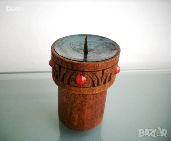 Свещник дърворезба, снимка 3 - Декорация за дома - 52906944