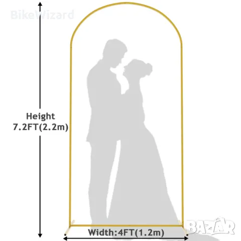 Арка метална 220х120 см НОВА, снимка 2 - Друго търговско оборудване - 48410193