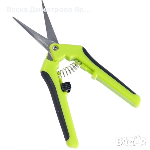 Градинска ножица с пружинен механизъм и ергономични дръжки - лека и удобна, снимка 3 - Градински инструменти - 53916283