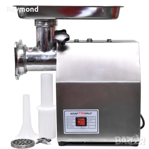 Електрическа Месомелачка KraftWorld МК-22 | 2200W, 200 кг/ч, Неръждаема Стомана, снимка 2 - Други - 51866159