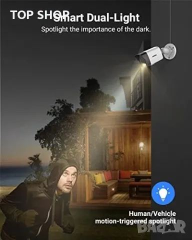 Нова Външна охранителна 3K камера домашно видеонаблюдение Охрана, снимка 3 - Аналогови камери - 49657593