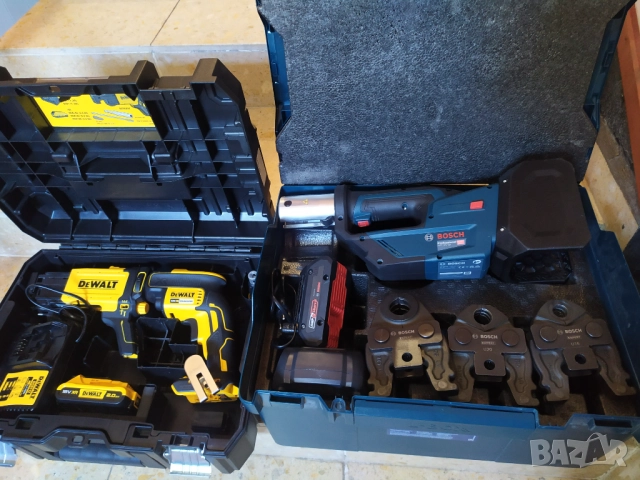 Като нови - радиална преса Bosch и Винтоверт Dewalt за гипсокартон