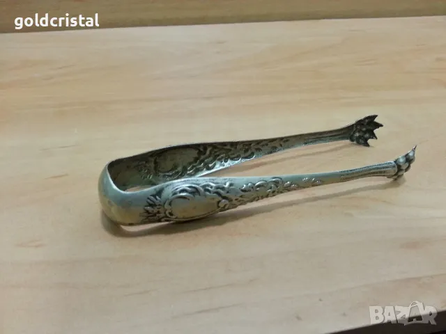 стара посребрена щипка , снимка 2 - Антикварни и старинни предмети - 49691246