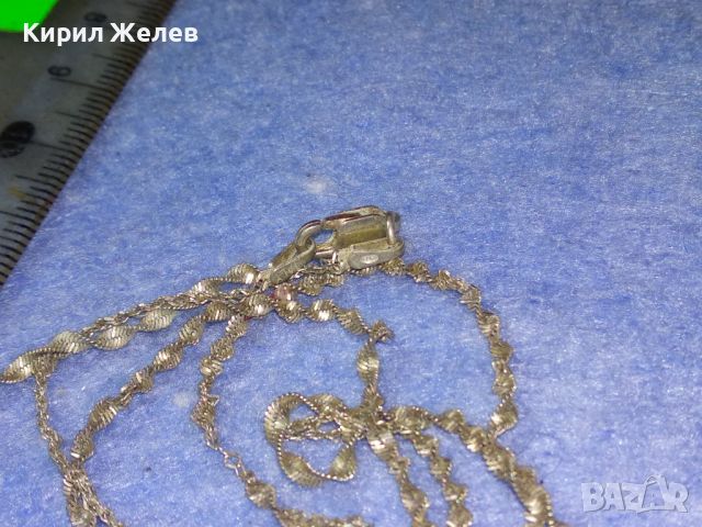 КРАСИВО НЕЖНО СРЕБЪРНО КОЛИЕ СРЕБРО 925 ФИНА СПИРАЛОВИДНА ПЛЕТКА 43310, снимка 8 - Колиета, медальони, синджири - 45769070