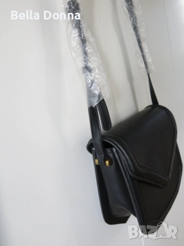 Дамска чанта през рамо Mango Envy, черен цвят, снимка 14 - Чанти - 53603901