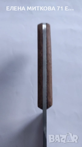 Кухненски сатър от дебела стомана/около 3 мм/ и дървена дръжка, снимка 11 - Прибори за хранене, готвене и сервиране - 53250526