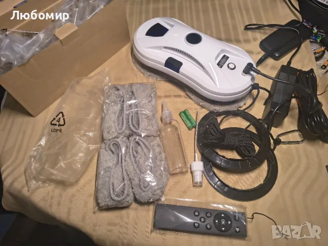 Eznaobo робот за почистване на прозорци с функция за пръскане, 5600Pa - Автоматичен робот , снимка 3 - Парочистачки и Водоструйки - 50195547