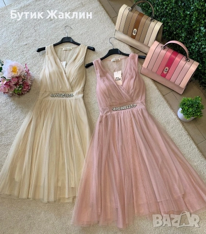 Дамска елегантна рокля , снимка 6 - Рокли - 53989999