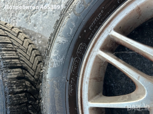 195/65/15 зимни гуми 2те са мишелин другите 2 клебар с оригинални джанти на форд цена 300! телефон з, снимка 4 - Гуми и джанти - 52447284