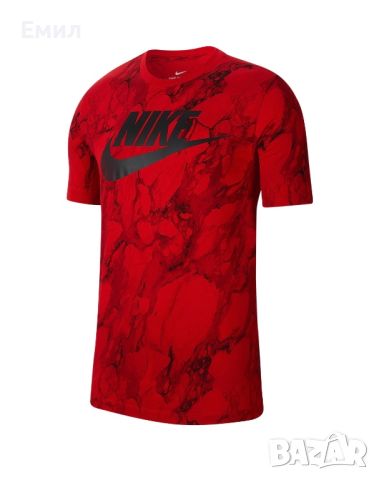 Мъжка тениска Nike Swoosh Marble Tee, Размер XXL, снимка 1 - Тениски - 46104074