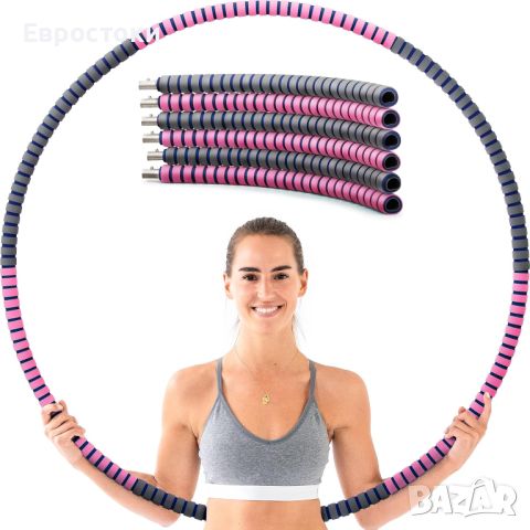 TBoonor Hula Hoop Обръч за възрастни, с здрава сърцевина от неръждаема стомана, снимка 1 - Фитнес уреди - 46043887