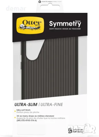 Калъф OtterBox Symmetry Series Soft Touch за Samsung Galaxy S25+, удароустойчив, черен, снимка 5 - Калъфи, кейсове - 49676147