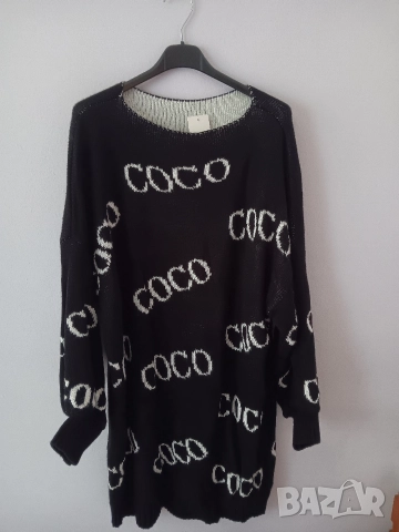 Плетена рокля - туника с надпис в 4 цвята , снимка 5 - Рокли - 52921256