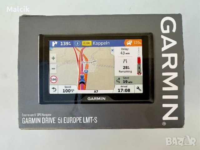 GPS навигация Garmin Drive 51 LMT-S EU с безплатни доживотни актуализации , снимка 2 - Garmin - 46699103