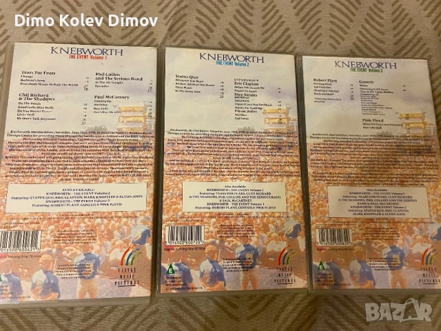 Knebworth The Event VHS Live Concert , снимка 2 - Други музикални жанрове - 51387276